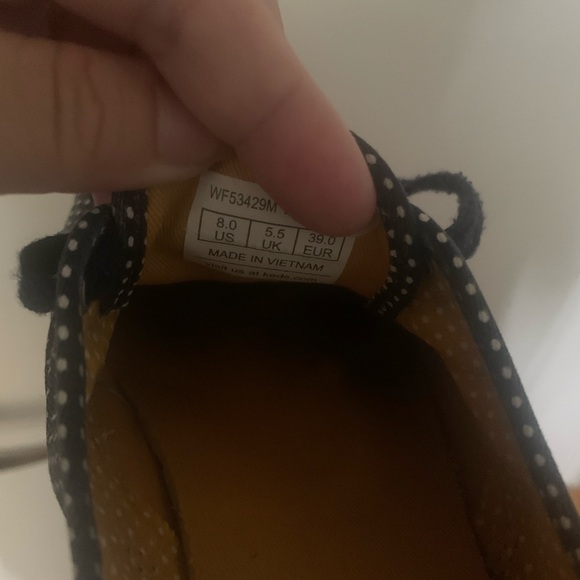 Keds Navy Blue Polka Dot Sneakers Size 8 - Picture 5 of 5